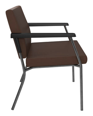 OSP Home Furnishings Bariatric Big and Tall Guest Chair with Reinforced Steel Frame for Medical Waiting Rooms Java BC9603-K005