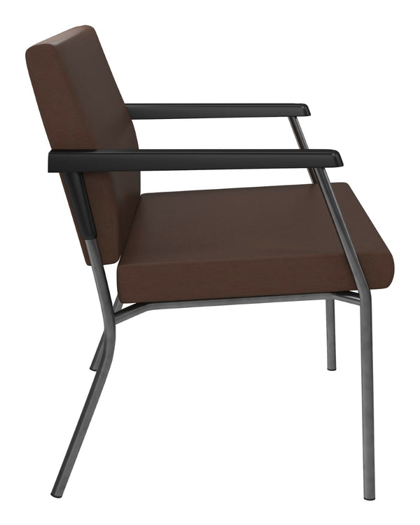 OSP Home Furnishings Bariatric Big and Tall Guest Chair with Reinforced Steel Frame for Medical Waiting Rooms Java BC9603-K005