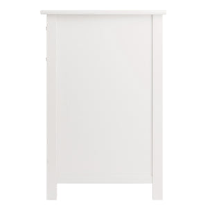 Winsome Wood Delta Contemporary White Writing Desk With Soft-close Drawers, Stylish Office Organization Solution White Composite Wood 10147-winsome-wood