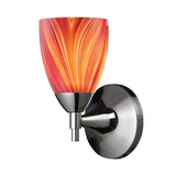 Celina 9'' High 1-Light Wall Lamp - Polished Chrome with Multi-colored Glass 10150/1PC-M Elk Lighting