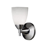 Celina 9'' High 1-Light Wall Lamp - Polished Chrome with Simple White Glass 10150/1PC-WH Elk Lighting