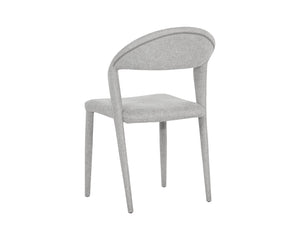 Sunpan Romina Dining Chair - Ultra Modern Open Back Design in Belfast Heather Grey, Perfect for Any Space