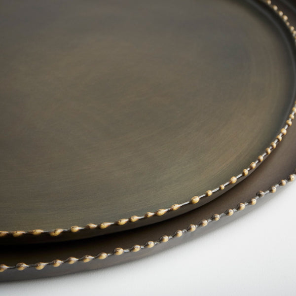 Rochester Tray Antique Black 10165 Cyan Design