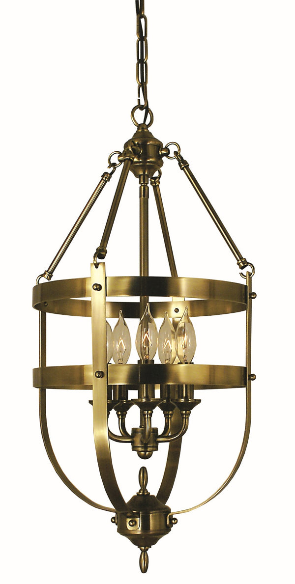 Framburg 5-light Elegant Hannover Dining Chandelier – Timeless Design For Your Dining Room Ambiance Antique Brass Metal 1016 Ab