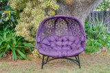IDEAZ Couch Flower of Life Design Purple 1018FHT