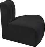 Arc Black Vegan Leather Reverse Corner 101Black-RC Meridian Furniture