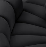 Arc Black Vegan Leather Modular Sofa 101Black-S8C Meridian Furniture
