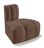 Arc Brown Vegan Leather Reverse Corner 101Brown-RC Meridian Furniture