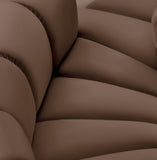 Arc Brown Vegan Leather Modular Sofa 101Brown-S10A Meridian Furniture