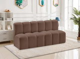 Arc Brown Vegan Leather Modular Sofa 101Brown-S2A Meridian Furniture