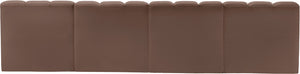 Arc Brown Vegan Leather Modular Sofa 101Brown-S4E Meridian Furniture