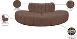 Arc Brown Vegan Leather Modular Sofa 101Brown-S4G Meridian Furniture