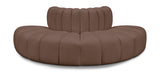 Arc Brown Vegan Leather Modular Sofa 101Brown-S4G Meridian Furniture