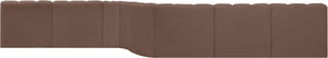 Arc Brown Vegan Leather Modular Sofa 101Brown-S8C Meridian Furniture