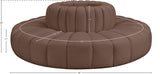 Arc Brown Vegan Leather Modular Sofa 101Brown-S8D Meridian Furniture