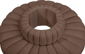 Arc Brown Vegan Leather Modular Sofa 101Brown-S8D Meridian Furniture