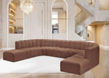 Arc Cognac Vegan Leather Modular Sofa 101Cognac-S10A Meridian Furniture