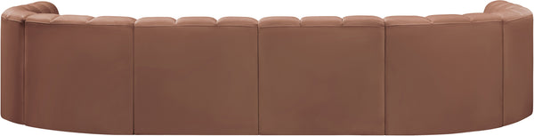 Arc Cognac Vegan Leather Modular Sofa 101Cognac-S10A Meridian Furniture