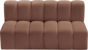 Arc Cognac Vegan Leather Modular Sofa 101Cognac-S2A Meridian Furniture