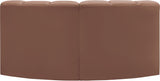 Arc Cognac Vegan Leather Modular Sofa 101Cognac-S2B Meridian Furniture