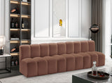 Arc Cognac Vegan Leather Modular Sofa 101Cognac-S3F Meridian Furniture