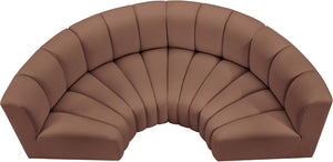 Arc Cognac Vegan Leather Modular Sofa 101Cognac-S4C Meridian Furniture