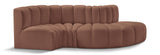 Arc Cognac Vegan Leather Modular Sofa 101Cognac-S4D Meridian Furniture