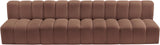 Arc Cognac Vegan Leather Modular Sofa 101Cognac-S4E Meridian Furniture