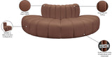 Arc Cognac Vegan Leather Modular Sofa 101Cognac-S4G Meridian Furniture