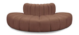 Arc Cognac Vegan Leather Modular Sofa 101Cognac-S4G Meridian Furniture