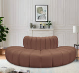 Arc Cognac Vegan Leather Modular Sofa 101Cognac-S4G Meridian Furniture