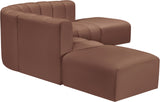 Arc Cognac Vegan Leather Modular Sofa 101Cognac-S6C Meridian Furniture