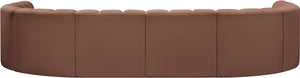 Arc Cognac Vegan Leather Modular Sofa 101Cognac-S8A Meridian Furniture