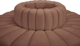 Arc Cognac Vegan Leather Modular Sofa 101Cognac-S8D Meridian Furniture