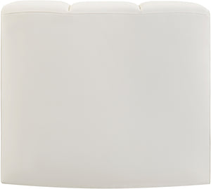 Arc Cream Vegan Leather Curved Corner 101Cream-CC Meridian Furniture