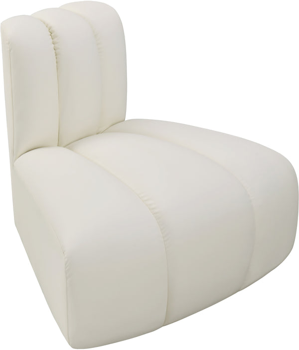 Arc Cream Vegan Leather Reverse Corner 101Cream-RC Meridian Furniture