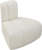 Arc Cream Vegan Leather Reverse Corner 101Cream-RC Meridian Furniture