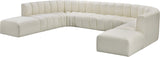 Arc Cream Vegan Leather Modular Sofa 101Cream-S10A Meridian Furniture