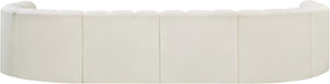 Arc Cream Vegan Leather Modular Sofa 101Cream-S10A Meridian Furniture