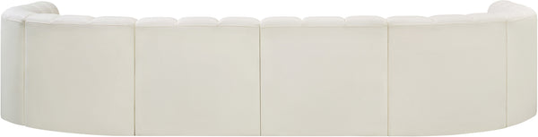 Arc Cream Vegan Leather Modular Sofa 101Cream-S10A Meridian Furniture