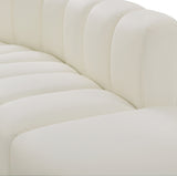 Arc Cream Vegan Leather Modular Sofa 101Cream-S10A Meridian Furniture