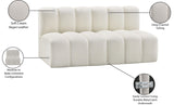 Arc Cream Vegan Leather Modular Sofa 101Cream-S2A Meridian Furniture