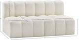 Arc Cream Vegan Leather Modular Sofa 101Cream-S2A Meridian Furniture