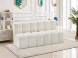 Arc Cream Vegan Leather Modular Sofa 101Cream-S2A Meridian Furniture