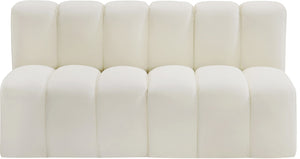 Arc Cream Vegan Leather Modular Sofa 101Cream-S2A Meridian Furniture