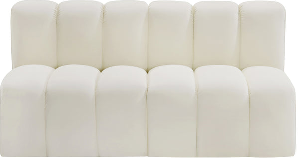 Arc Cream Vegan Leather Modular Sofa 101Cream-S2A Meridian Furniture
