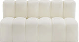 Arc Cream Vegan Leather Modular Sofa 101Cream-S2A Meridian Furniture