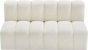 Arc Cream Vegan Leather Modular Sofa 101Cream-S2A Meridian Furniture
