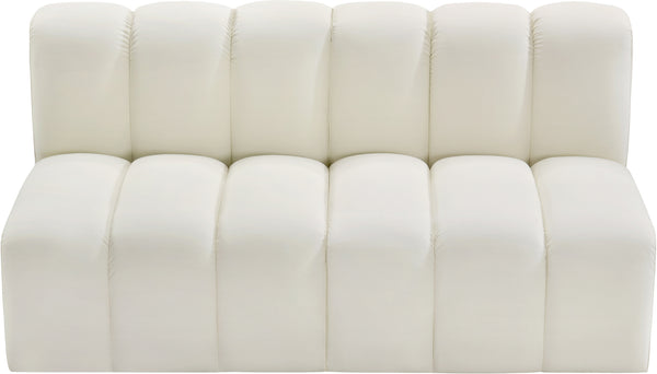 Arc Cream Vegan Leather Modular Sofa 101Cream-S2A Meridian Furniture
