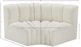 Arc Cream Vegan Leather Modular Sofa 101Cream-S2B Meridian Furniture